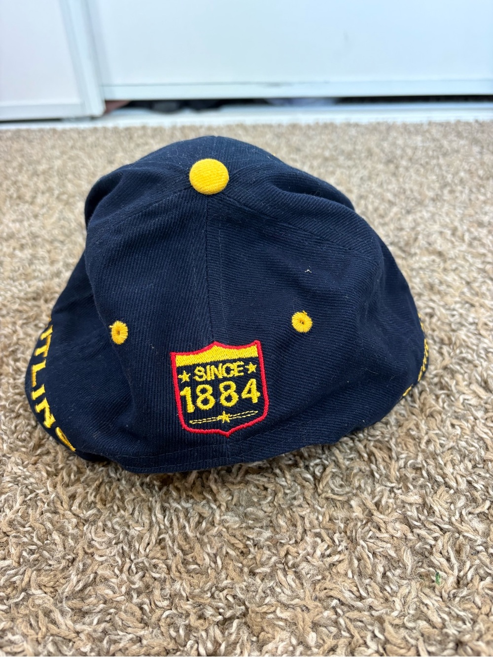 Breitling Swiss Chronographs Snapback Hat Navy Blue Aviation Watch Cap - Picture 3 of 7